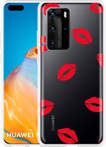 Huawei P40 Pro Hoesje Red Kisses Designed by Cazy