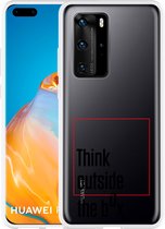 Huawei P40 Pro Hoesje Think outside the Box Designed by Cazy