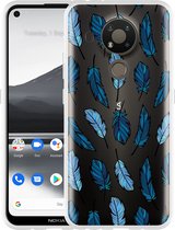 Nokia 3.4 Hoesje Feathers - Designed by Cazy