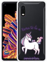 Hoesje Geschikt voor Samsung Galaxy Xcover Pro Born to be a Unicorn