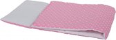 Van Dijk Toys - Bedbekleding/dekje - Wit met roze stippen
