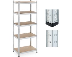 Stellingkast - 500 kg - 180x70x45 cm - verzinkt staal - garage
