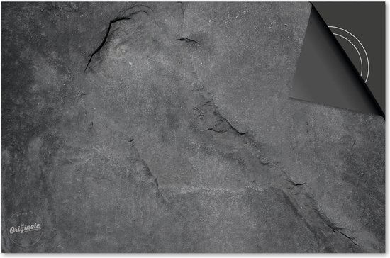 Protecteur induction 78x52 - plaque de recouvrement tapis induction - Protecteur plaque Dietrix - DELUXE - Béton - Mur Anthracite