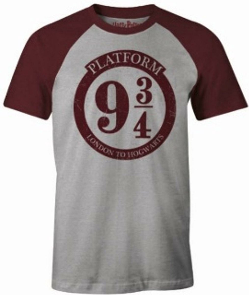 Harry Potter - London to Hogwarts Grey Melange T-Shirt - M