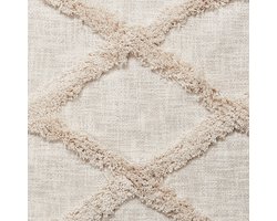 GUNA - Plaid - Lichtbeige - 130 x 180 cm - Katoen