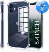 Hoesje geschikt voor iPhone 12 mini - Anti Shock Cover - Hard Back Cover - Transparant