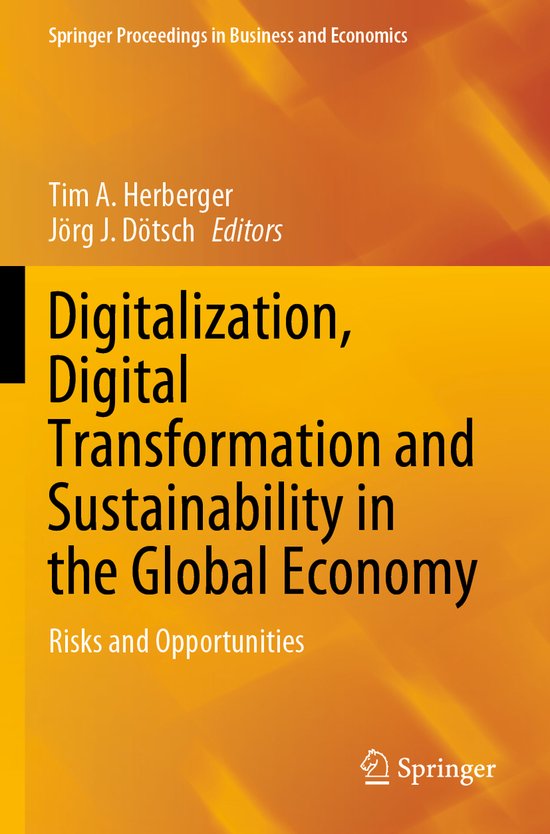 Digitalization Digital Transformation and Sustainability in  ... - cover