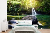 Behang jongenskamer - Fotobehang Waterval - Jungle - Verenigde Staten - Breedte 330 cm x hoogte 220 cm - Kinderbehang