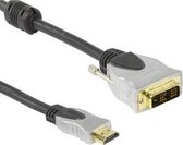 HQ - 1.3 HDMI naar DVI-D kabel - 3 m - Zwart