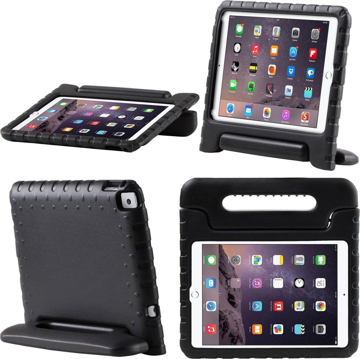 Kids Proof Cover hoes voor kinderen iPad Air 2 zwart