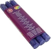 Diner geurkaars 6e chakra (indigo) x 3 - 21x2.2 cm (3 stuks) - S