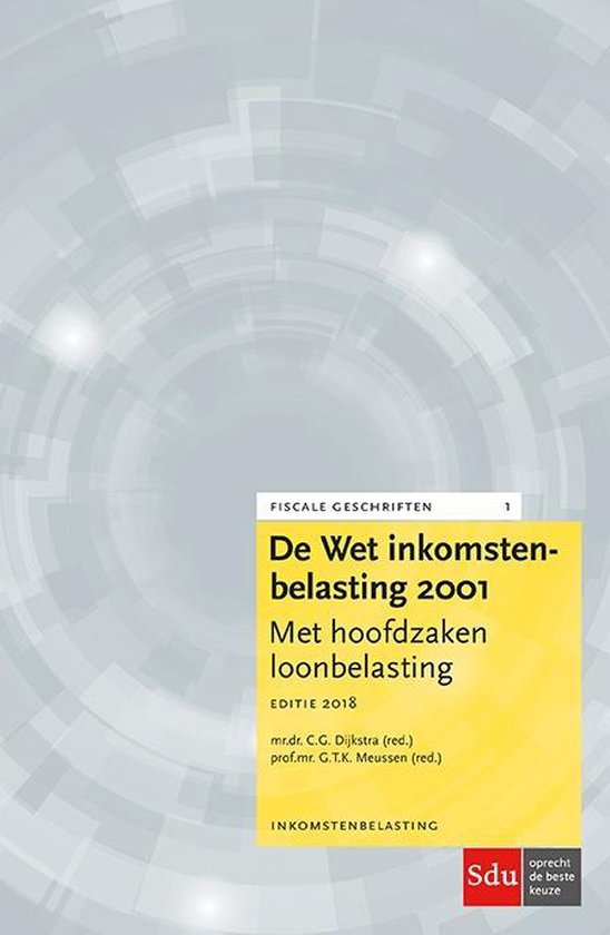 Fiscale geschriften 01 -   De Wet Inkomstenbelasting 2001, E ... - cover