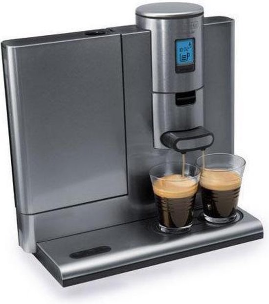 Koffiepadmachine cafe invento, LCD-display, metallic | bol.com