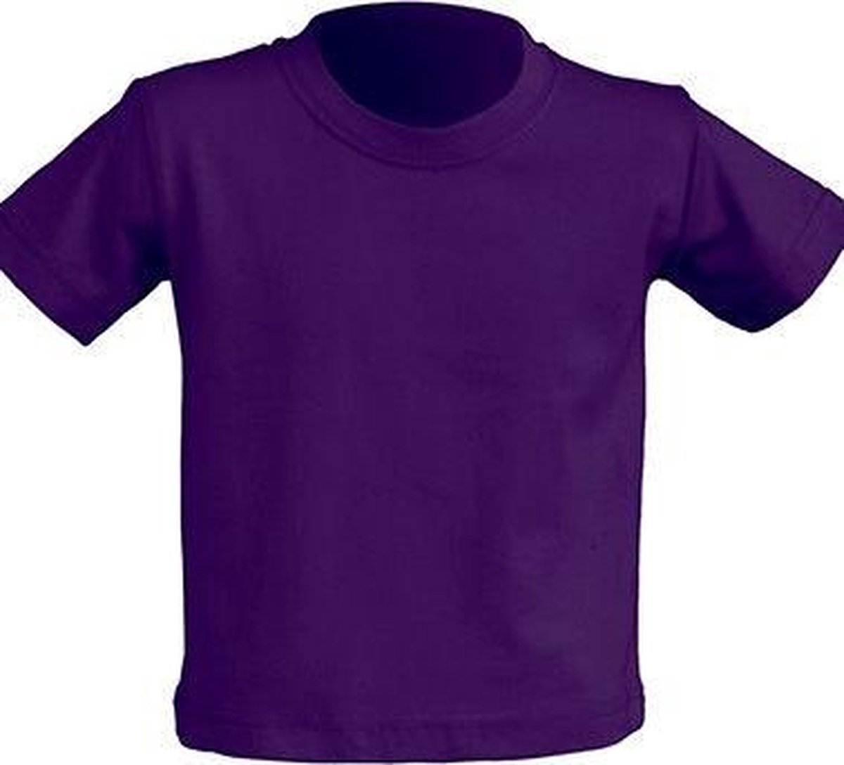 JHK Baby t-shirtjes in purple maat 1 jaar - set van 5 stuks