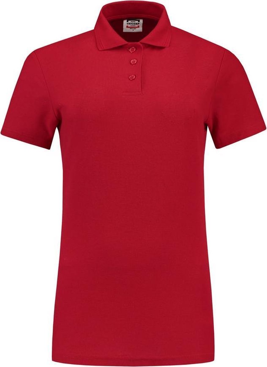 Tricorp Dames poloshirt - Casual - 201010 - Rood - maat S