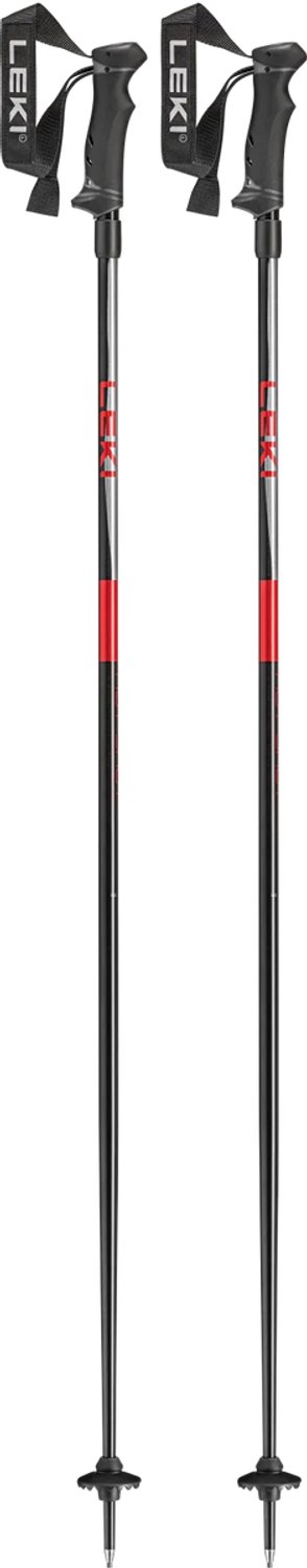LEKI Hot Shot Skistokken - Zwart/Rood