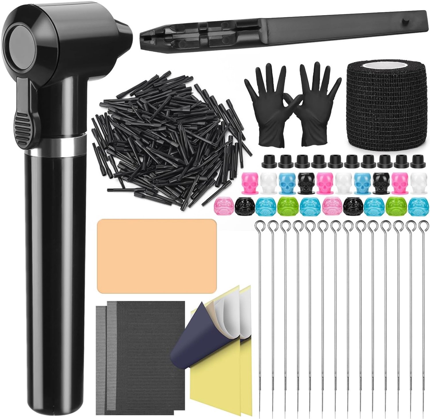 Tattoo Kit Hand Poke - Ink Mixer Machine met 200 stuks Mixing Sticks - Compleet voor beginners - Perfecte inktmixing - m-winkel