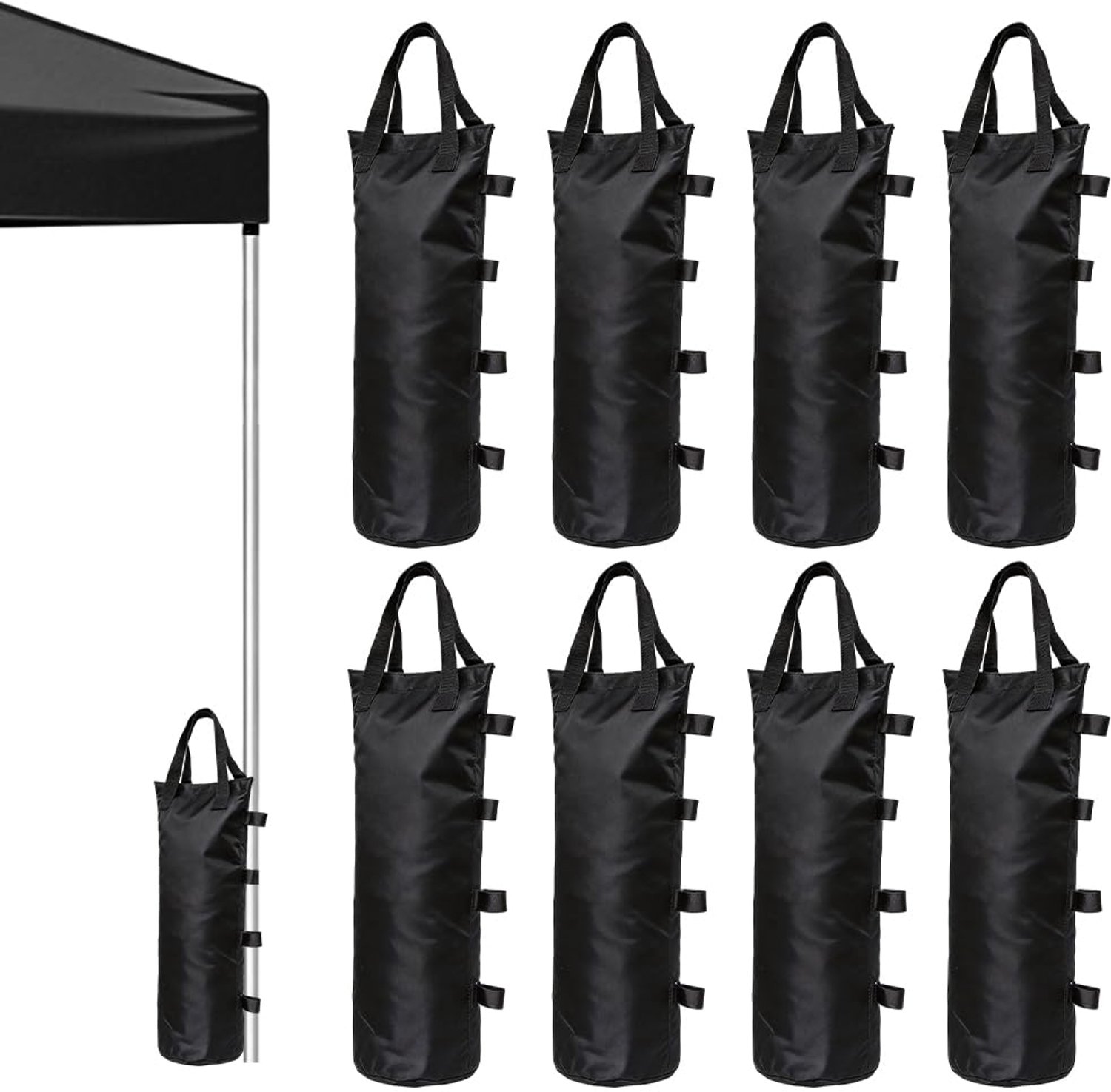 Paviljoengewichten 8 stuks - 600D Oxford zandzakken - Verzwaart paviljoen en tent - Ideaal voor tuin - ShopVlot