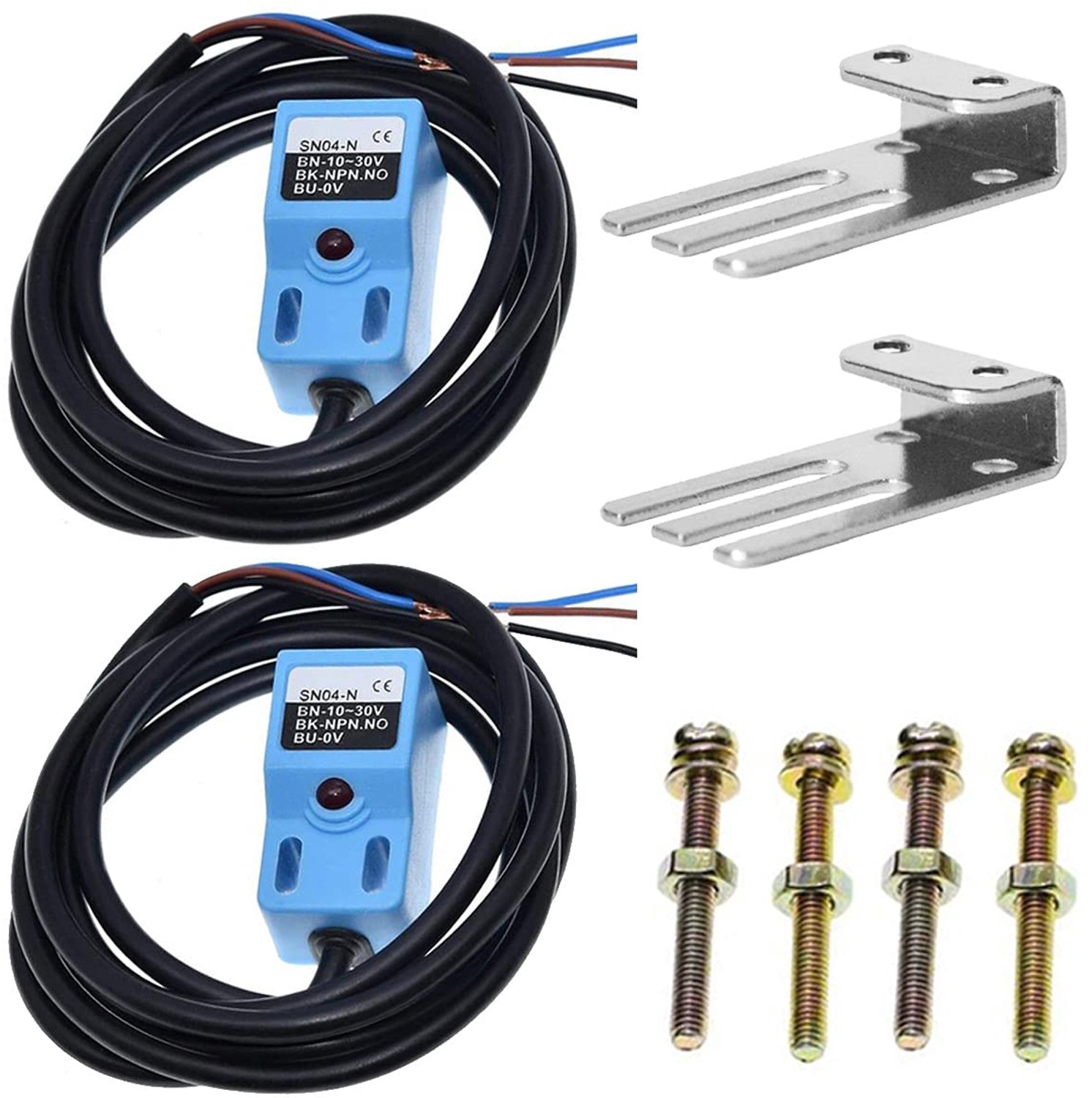 2 STKS DC 6-36 V Inductieve Naderingssensorschakelaar SN04-N 300mA 4mm Automatische Nivelleringssensor NPN GEEN Drie - Vemera
