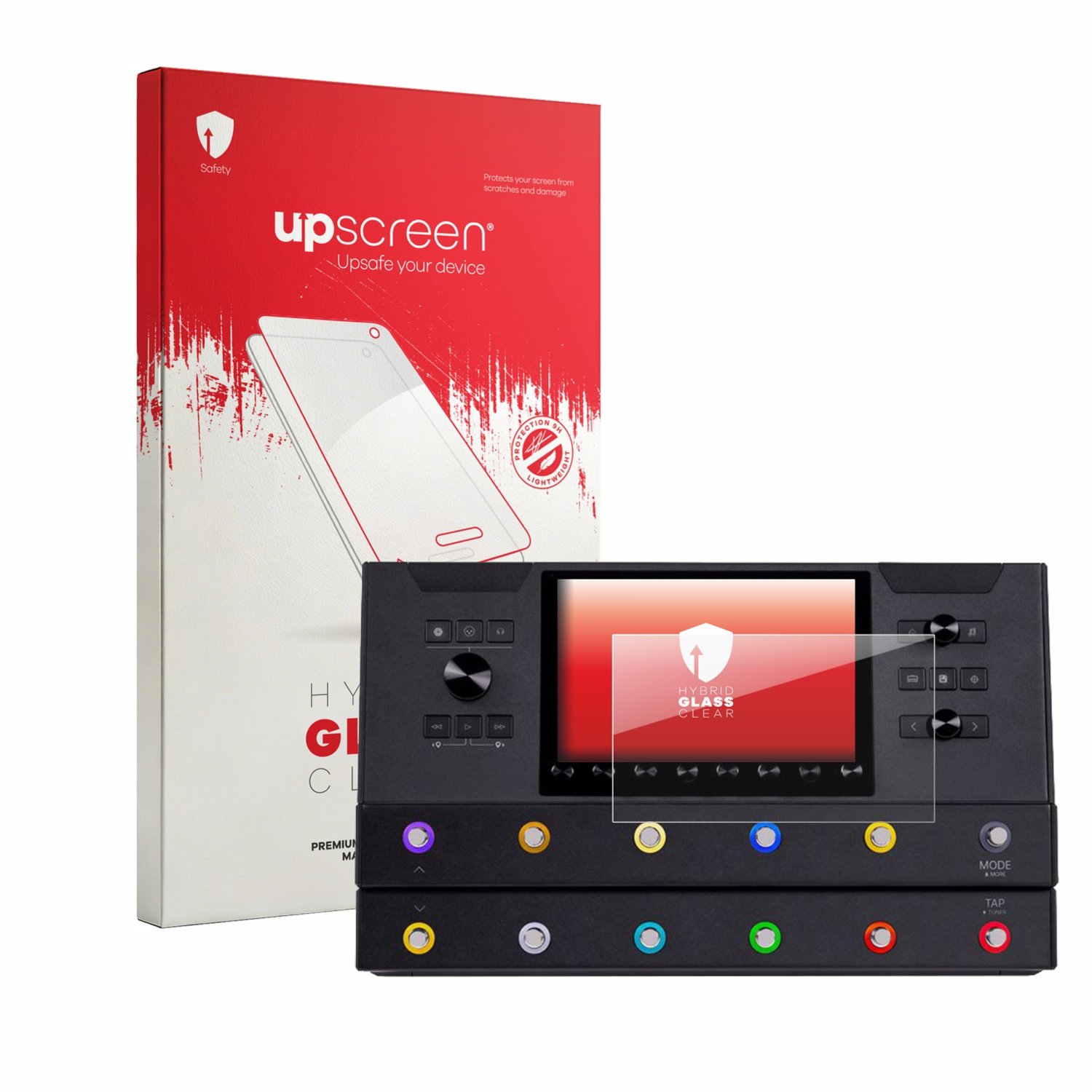 upscreen - Screenprotector voor Line 6 Helix Stadium Floor - Folie Beschermfolie Beschermglas transparant