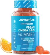 Novomins Omega 3 Vegan Gummies - 3-6-9 - 60 Gummies - Sinaasappel