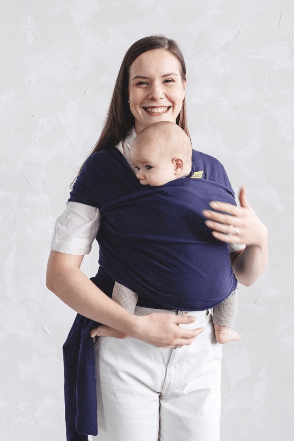 Boba Classic Wrap draagdoek baby - 5m, French Terry, roze – foto 5