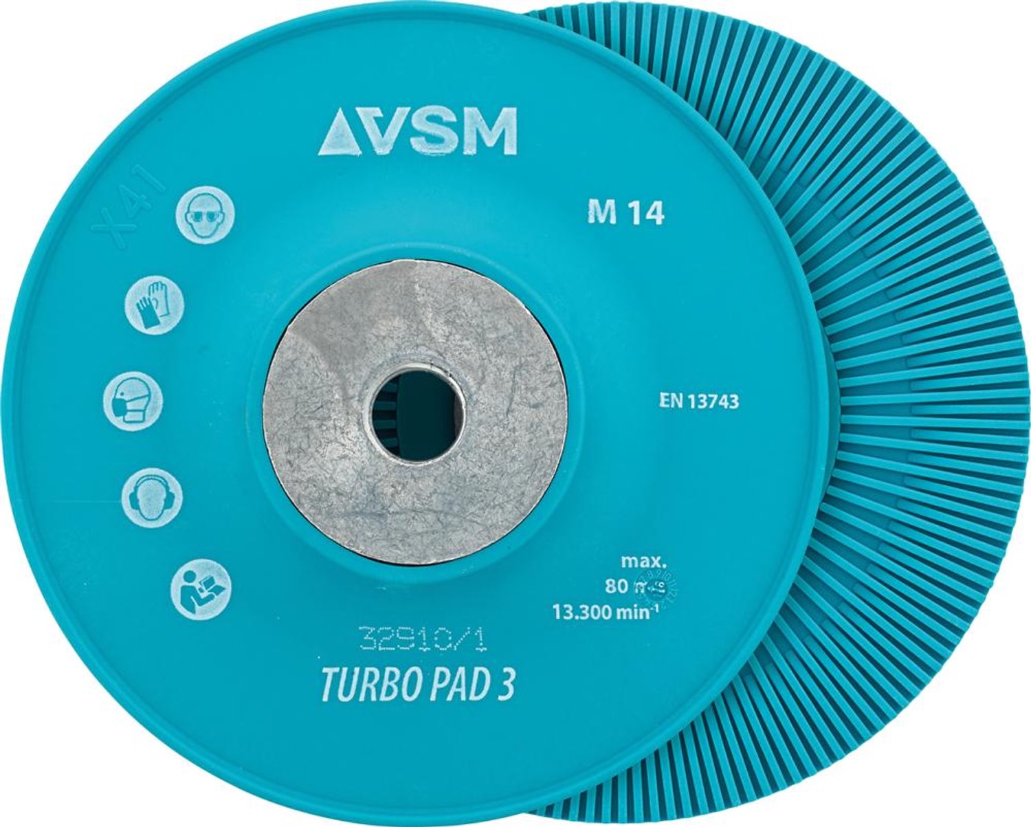 Steunschijf turbo PAD 3 M14 115mm VSM