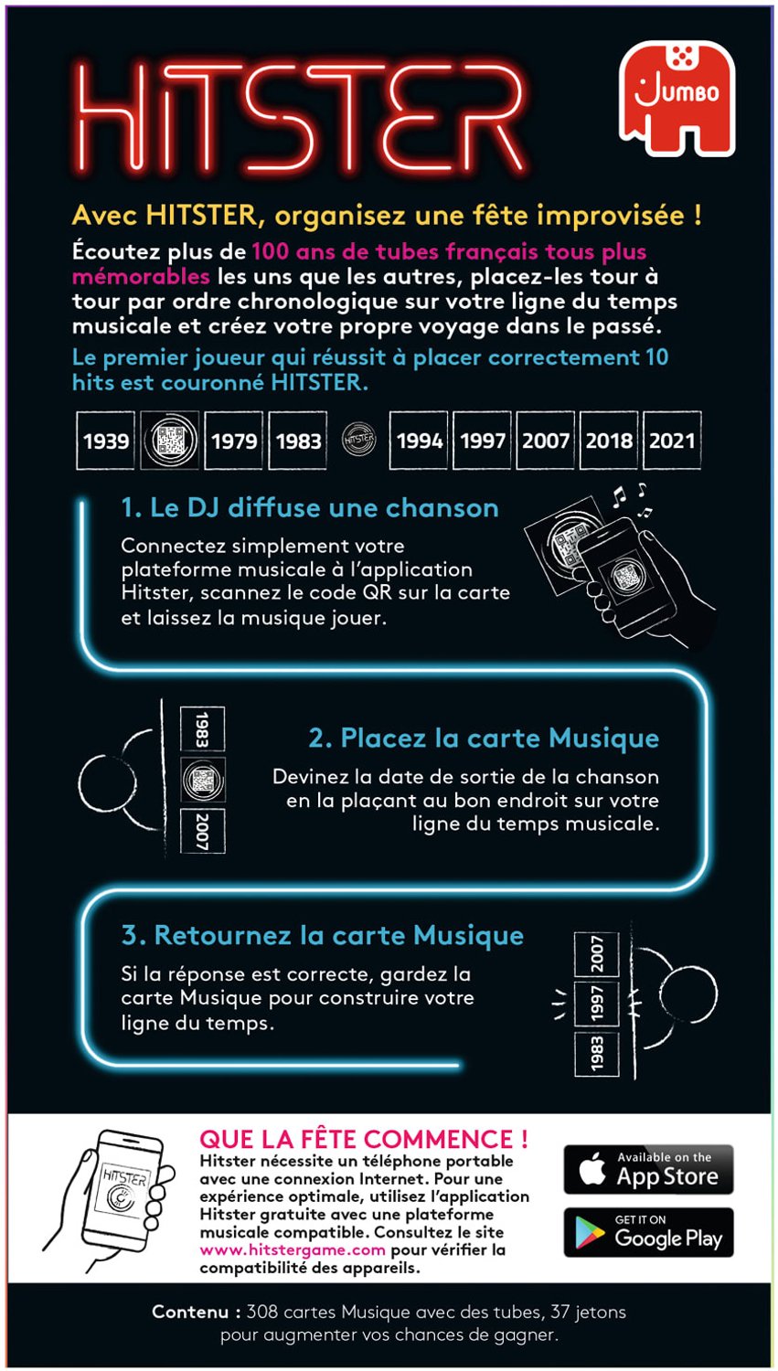 Jumbo Hitster Chansons Francophone – Franstalig Muziekspel – Franse Muziek – Partyspel – Actiespel — afbeelding 11