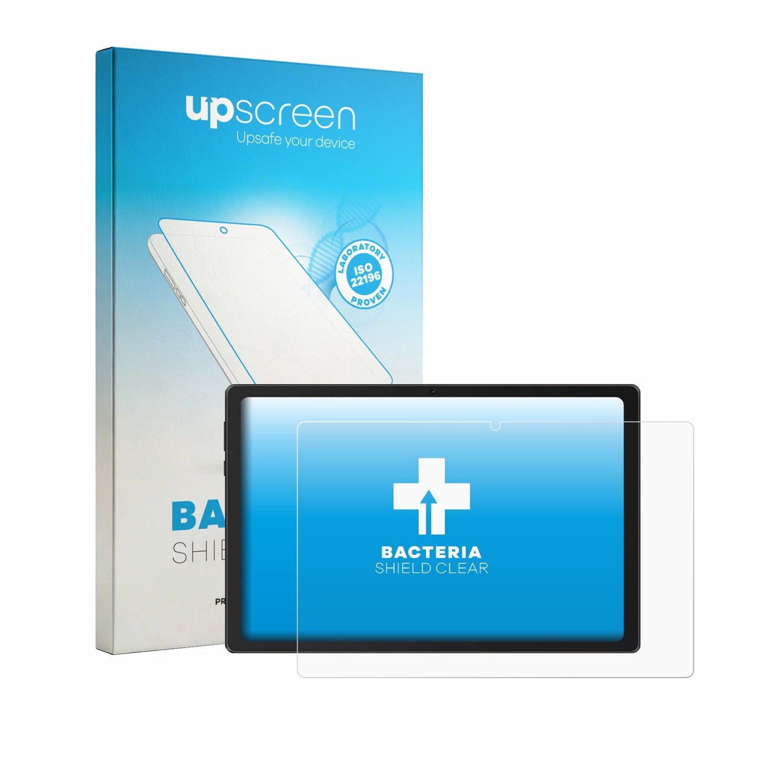 upscreen - Screenprotector voor Laptok KB11 10.1" - Folie Beschermfolie transparant antibacterieel
