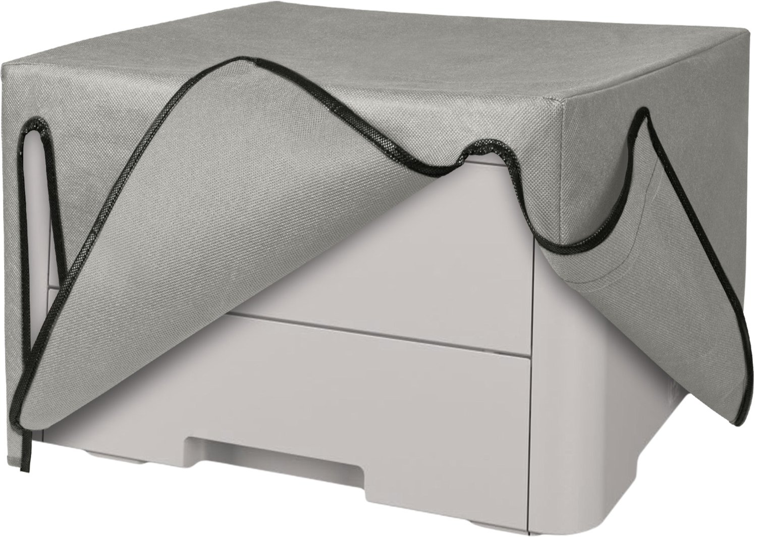 kwmobile hoes geschikt voor Brother HL-L3220CWE Eco Pro / HL-L3215CW - Beschermhoes voor printer - Stofhoes in lichtgrijs