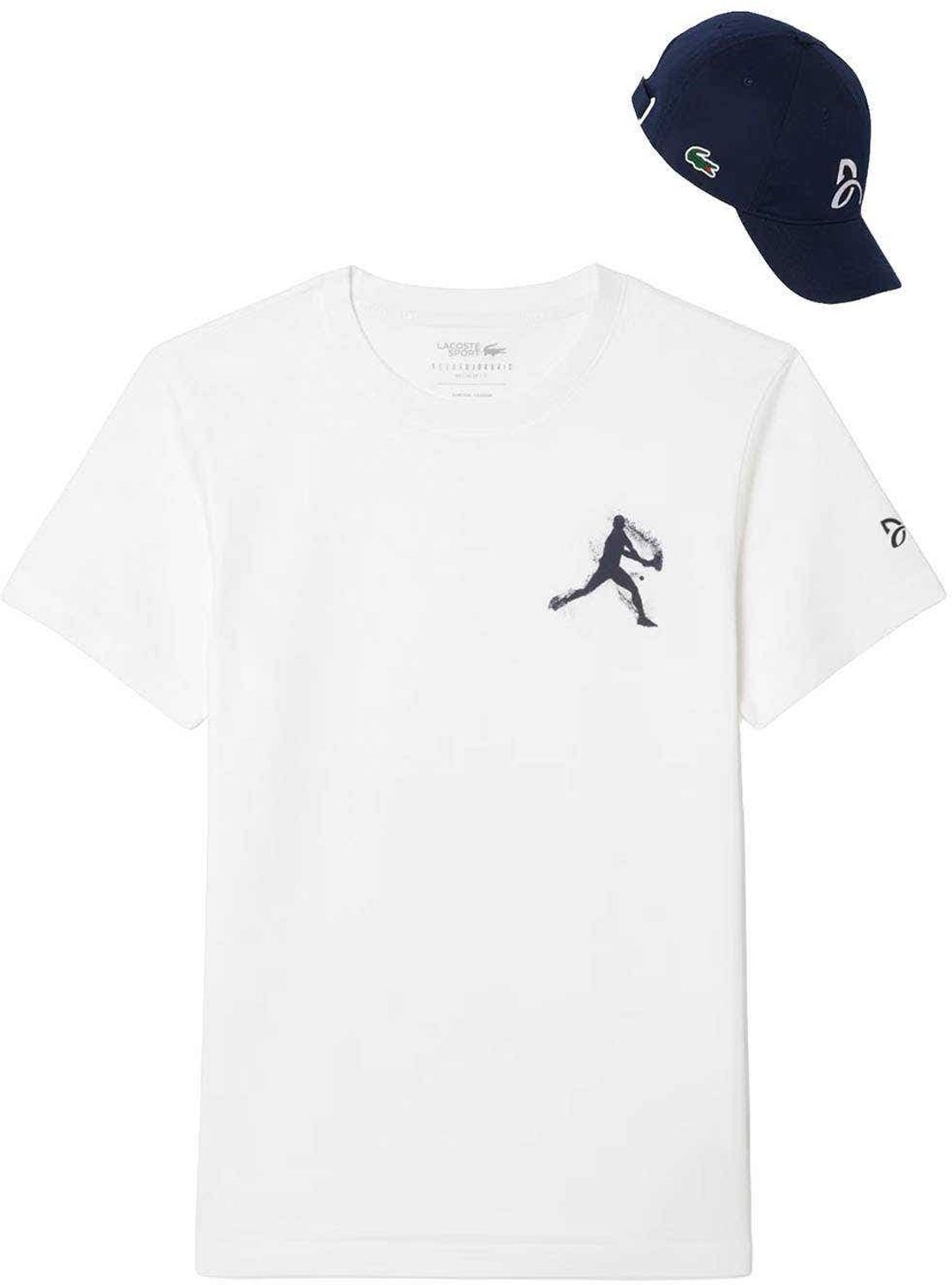Camiseta Y Gorra Lacoste Djokovic Fan Pack Th1044 001 L Zwart