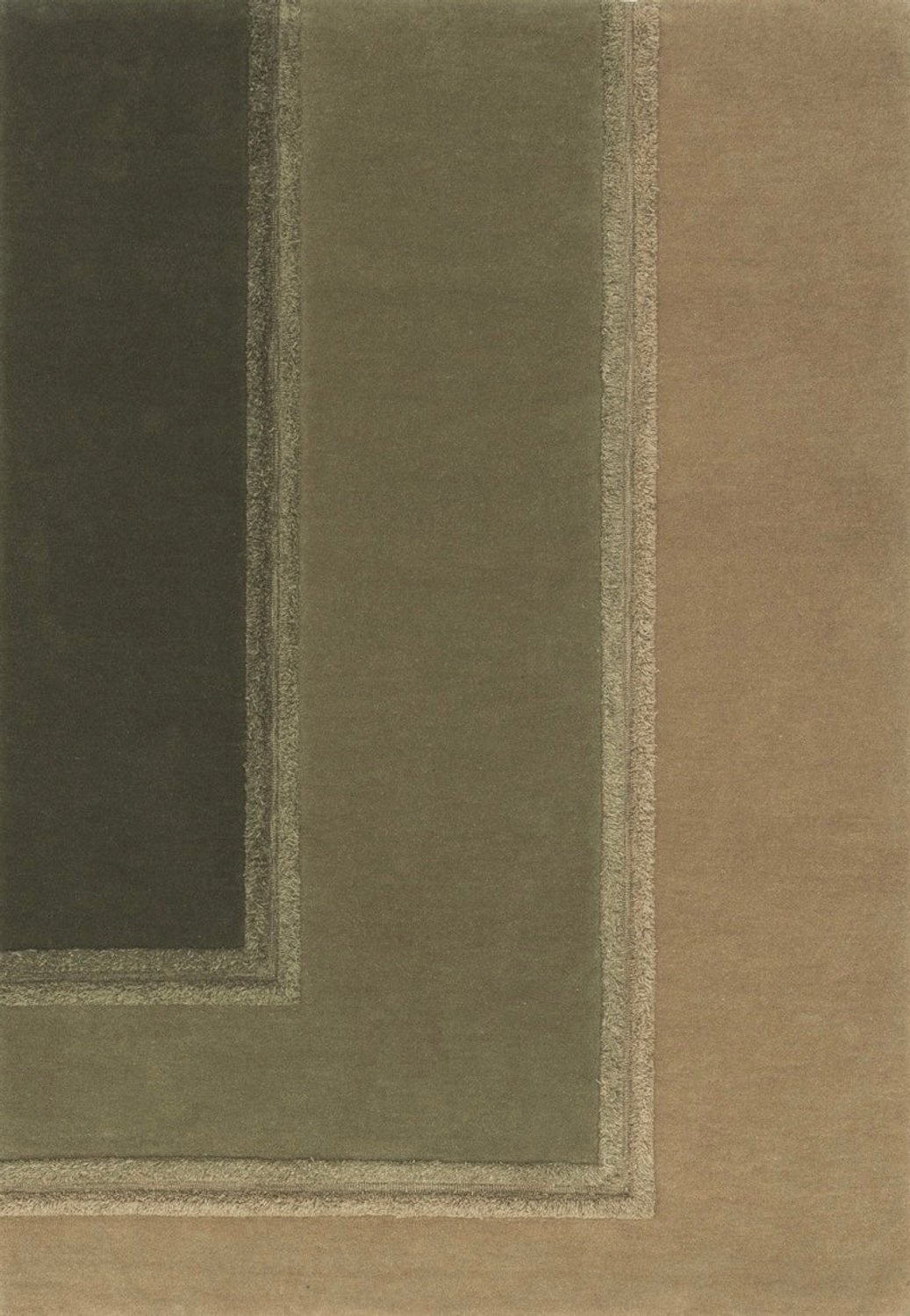 Acsento Delos Green Vloerkleed - Groen,Beige - Rechthoekig - Wol - Woonkamer, Eetkamer, Slaapkamer - Geometrisch - Modern, Design, foto 2