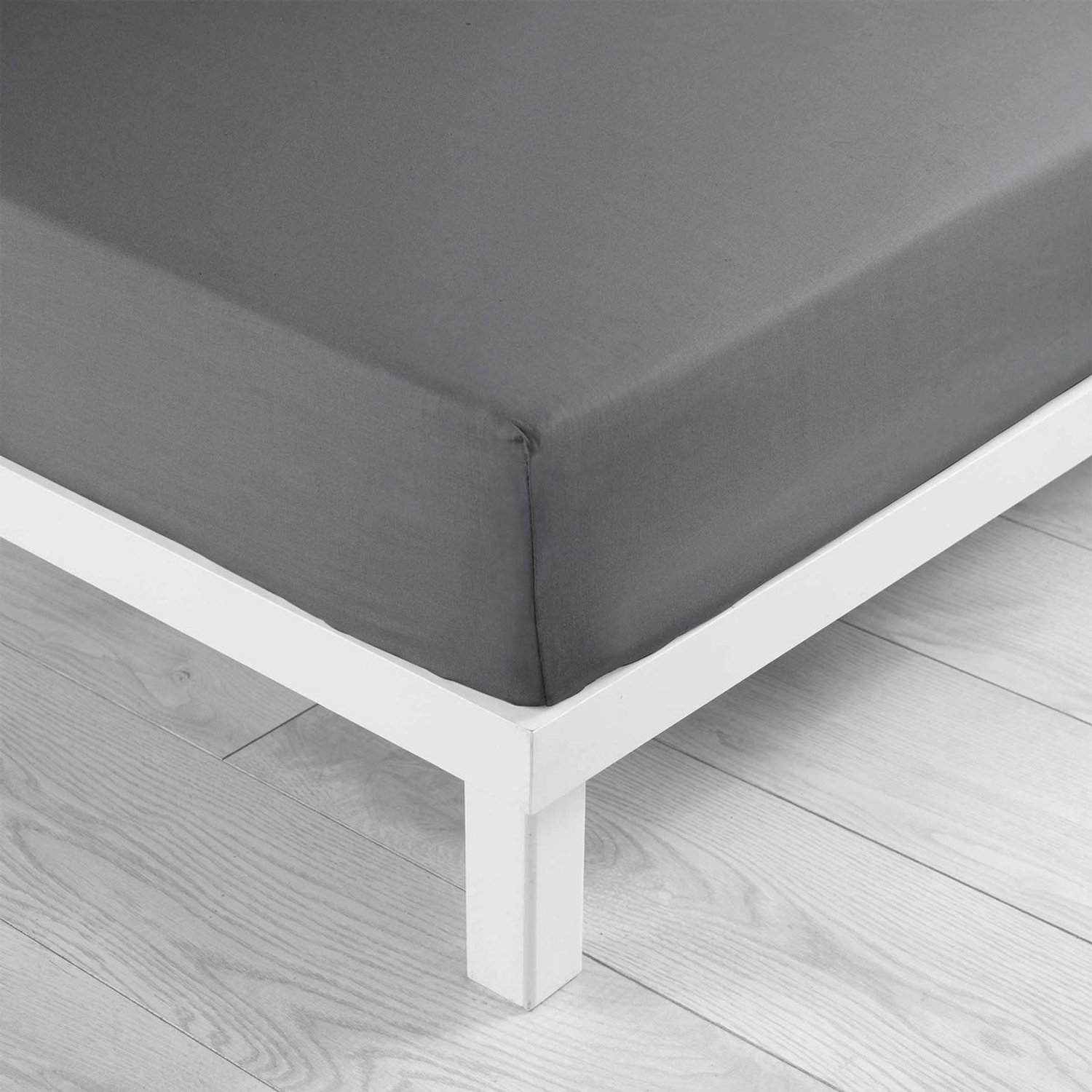 Duraxl Hoeslaken - 160 x 200 cm - 100% katoen - Antraciet