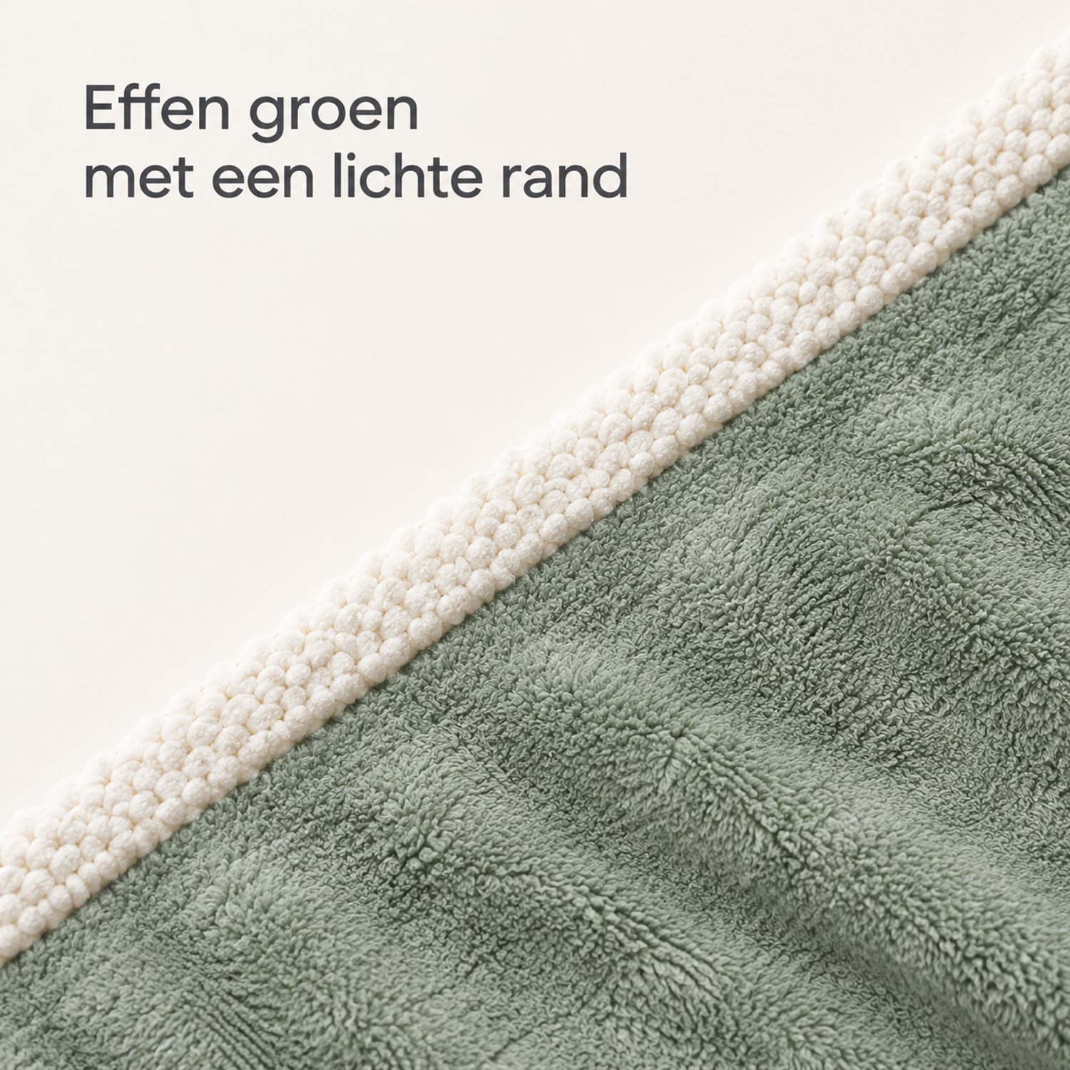 SWGOTA Groene flanellen deken van polyester met afgewerkte rand, 100 x 150, circa 400 g