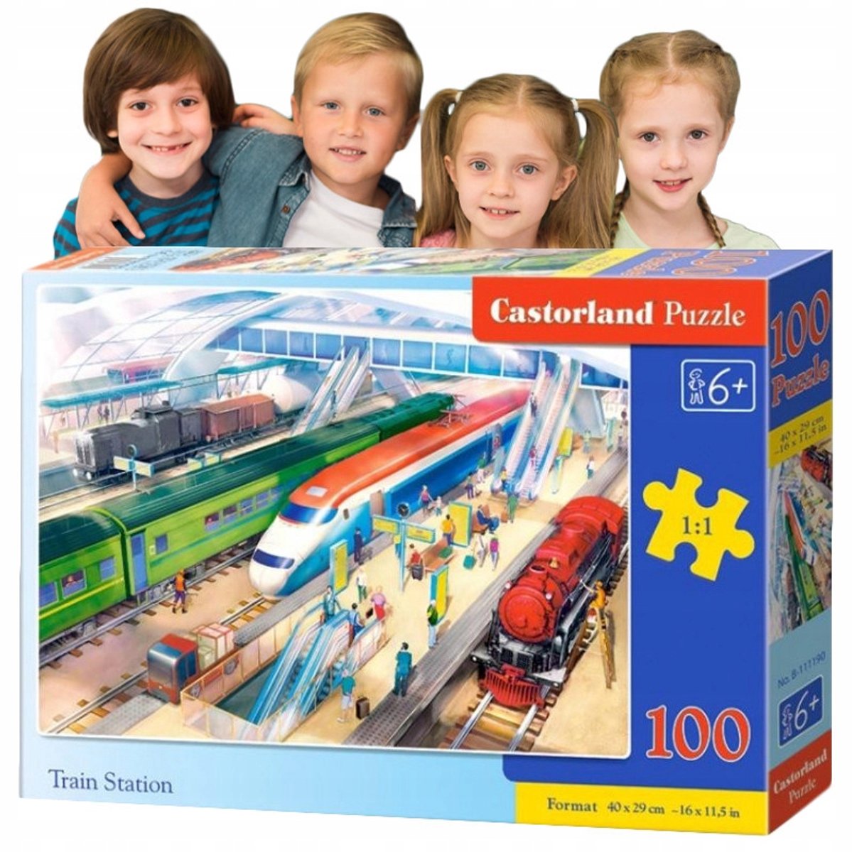 Castorland Puzzel 100 Stuk - Treinstation
