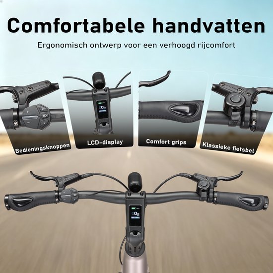 Maxton Urban 20 Elektrische Stadsfiets - Riemaandrijving - Koppelsensor - 28 Inch - Lage Instap - 36V 15Ah Accu — afbeelding 5