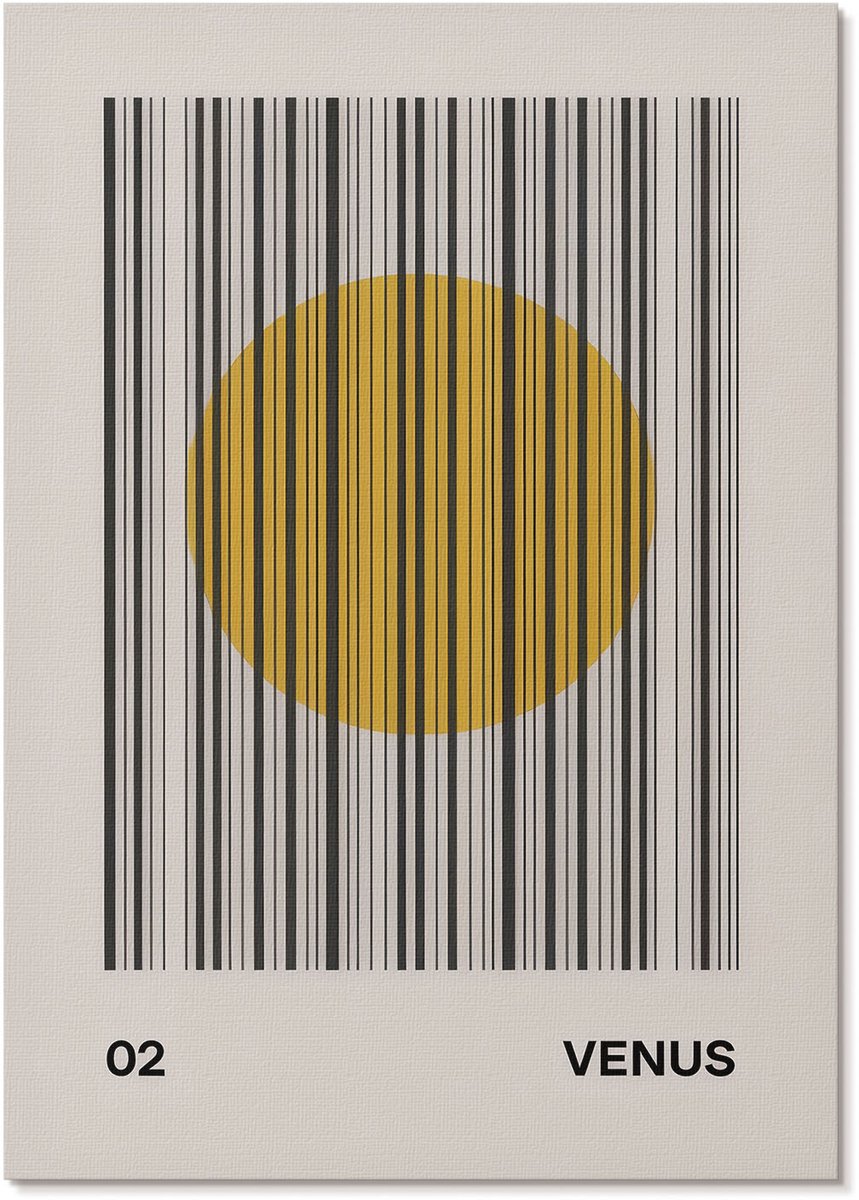 Tulup Polycanvas Poster - Venus 02, Poster - A4 - Romig Wandposter - Rechthoek - Decoratieve poster - Woonkamer, Slaapkamer, Kantoor - Modern