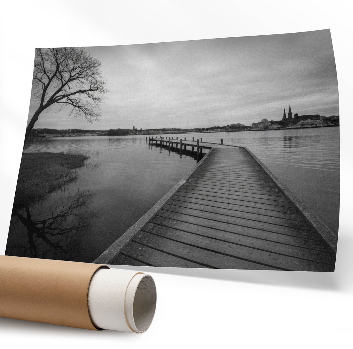 Coloray Polycanvas Wandposter - Futuristische Auto, Illustratie - 594 x 840 mm - Geel Motief - Rechthoek - Wandkunstwerk - Slaapkamer - Popcultuur