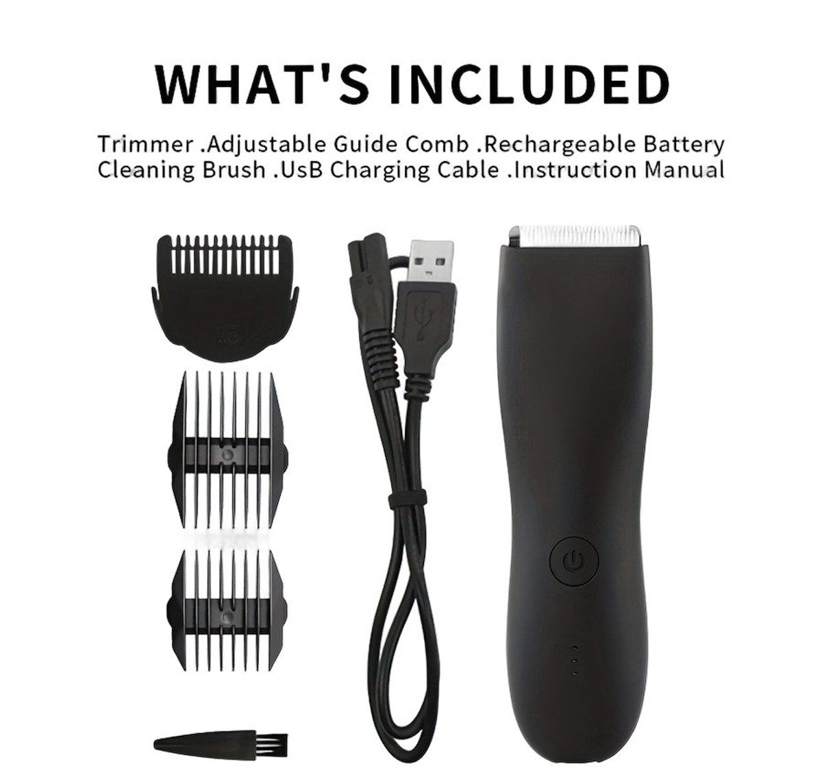Currero Foil Shaver - Scheerapparaat Mannen - Hoofd Scheerapparaat - Head Shaver - Tondeuse met Trimmer - Lichaam en Baard - Oplaadbaar