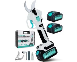 VENTRA® Elektrische Snoeischaar - 35mm- Accu Snoeischaar - Takkenschaar - 3000mAh Accu - LCD Scherm - Brushless