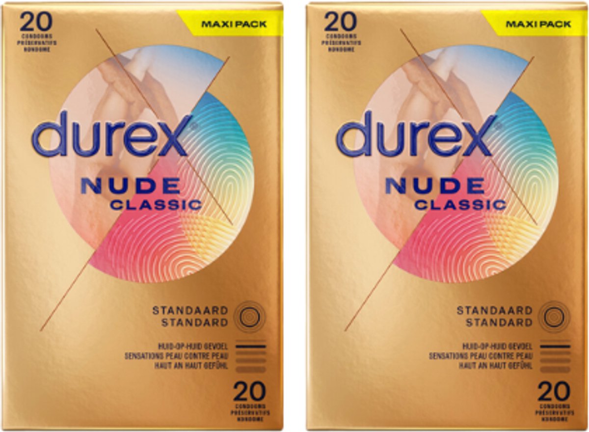 Durex Condooms Nude 20st - 2 Stuks - Voordeelverpakking