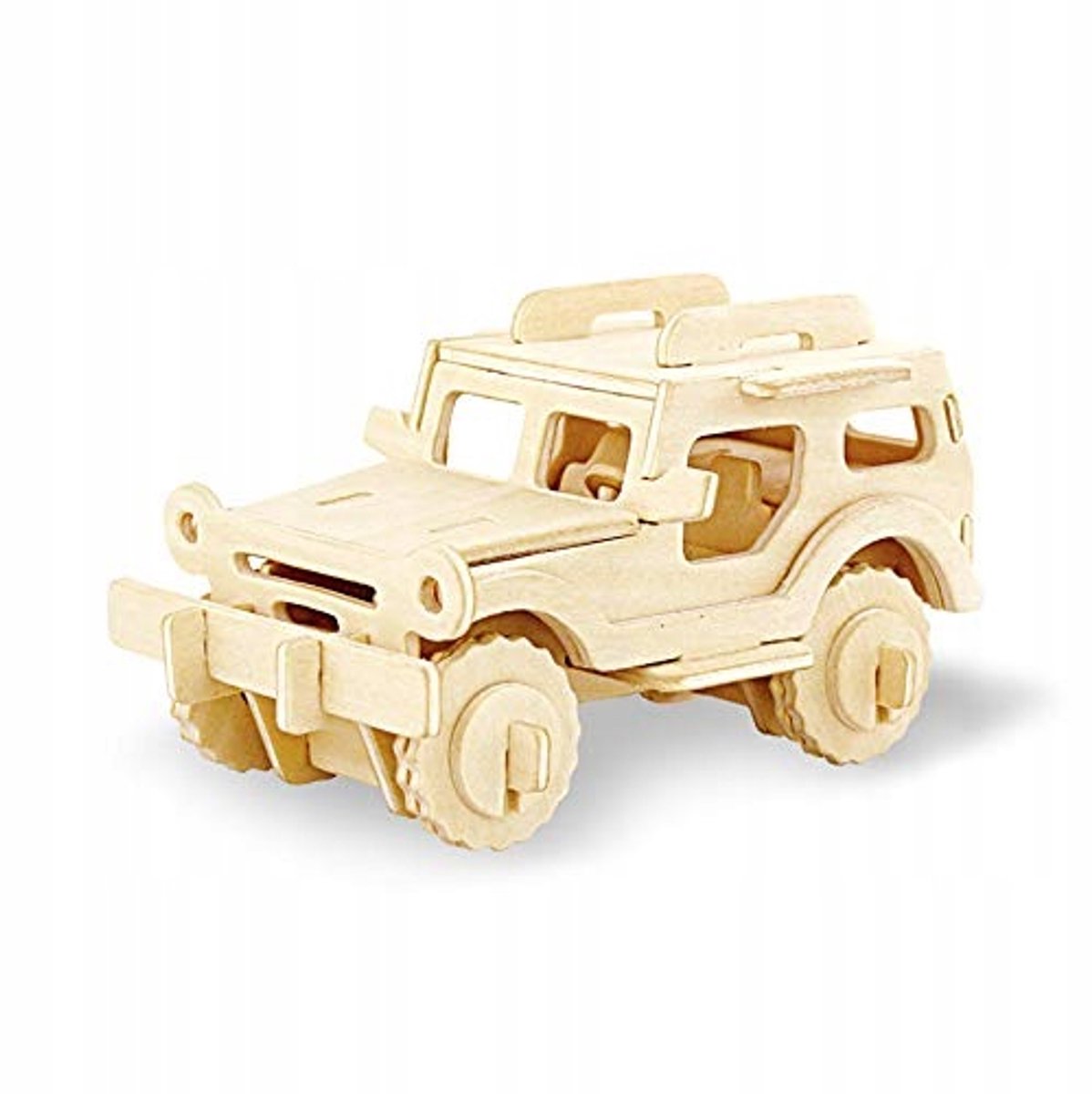 Houten 3D Puzzel Auto voor Kinderen - Educatief en Leuk