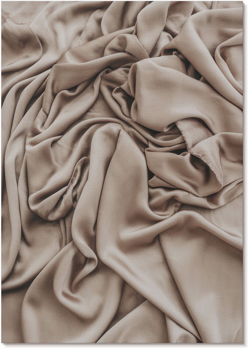 Tulup Canvas Poster Polycanvas - Boomgezicht, Zwart-wit - A3 - Beige Decoratie - Rechthoek - Decoratieve poster - Kantoor - Romantisch