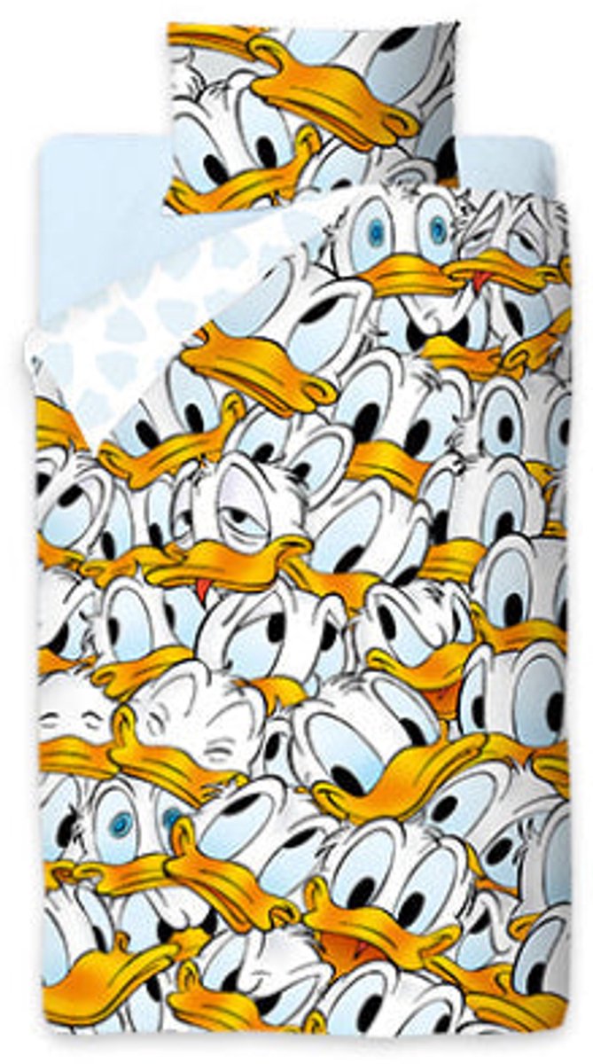 Disney Donald Duck - Dekbedovertrek hoofdjes - 140x200 cm - 100% katoen van Disney — afbeelding 5
