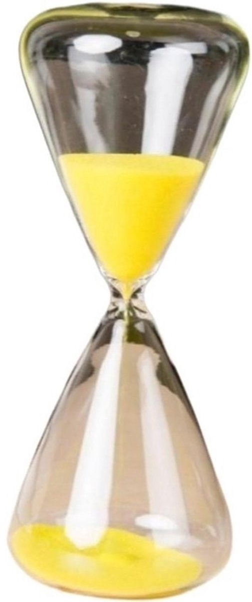 Zandloper Timer - Zandloper Set - Tijd Management - Klassiek Design - 5x12 cm - Geel