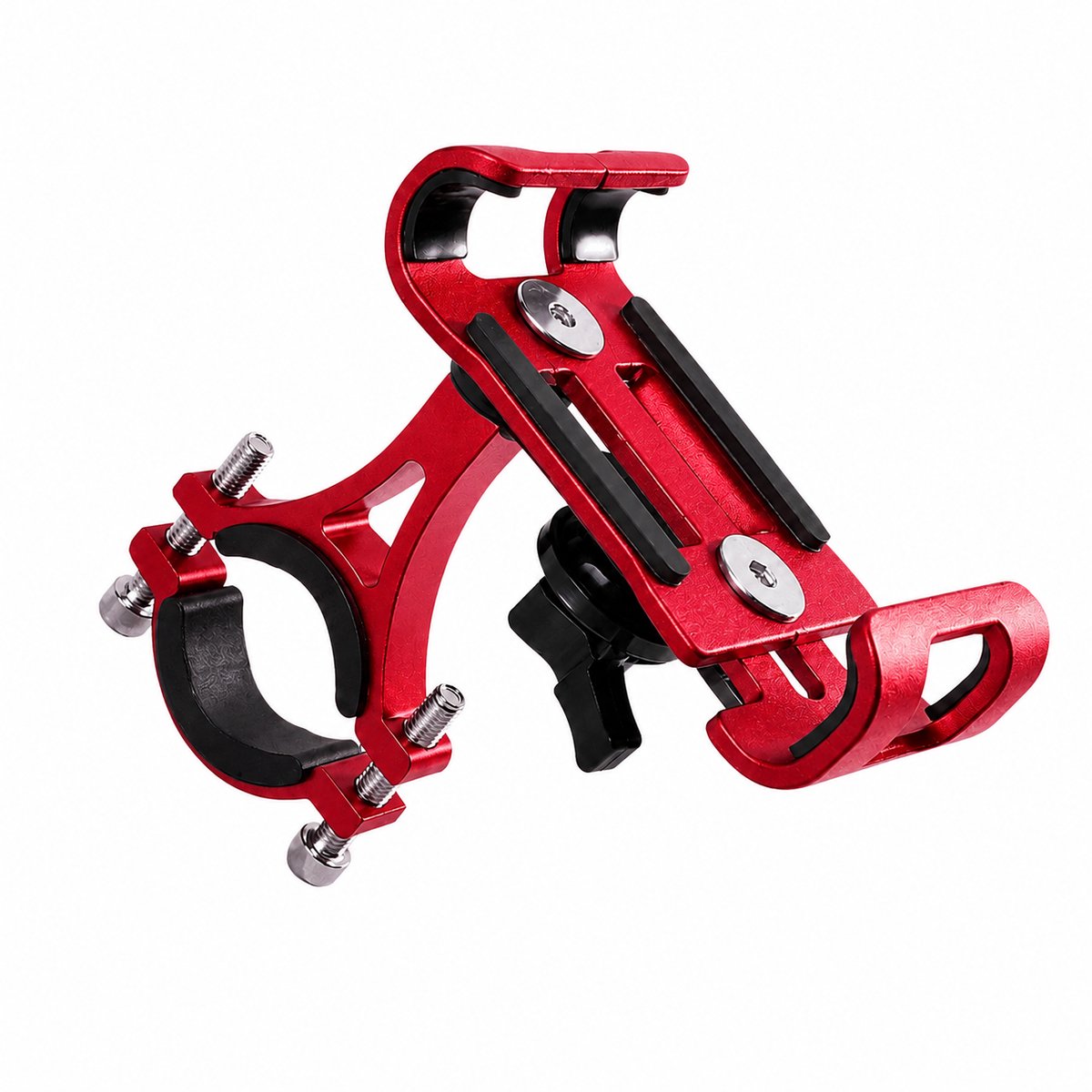 Cloudy Aluminium Telefoonhouder Fiets – Vaste Stand – Rood