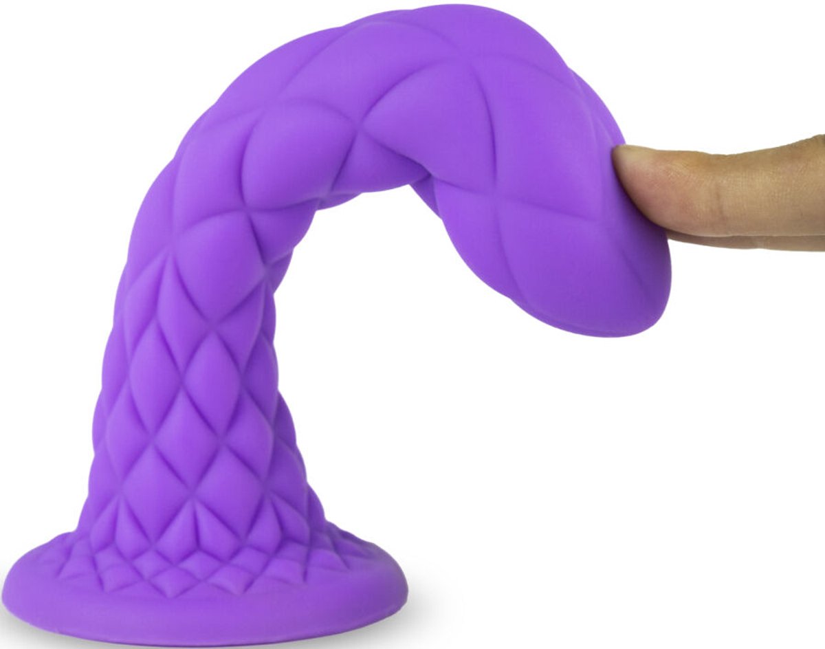 SILEXD - Dreamy - Dual Density Siliconen Dildo - 18.5 cm - Paars