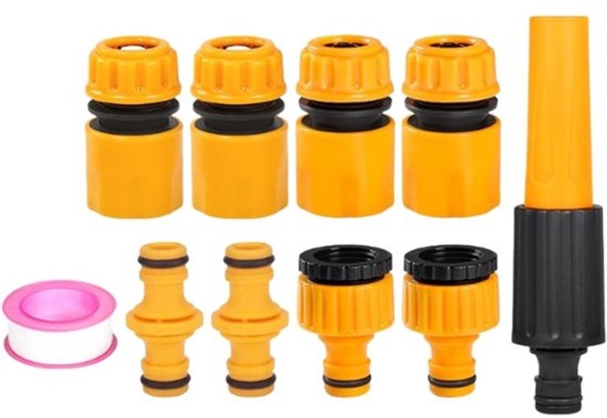 Slangaansluiting Snelkoppeling - Water Connector - Tuin Bewatering - Eenvoudige Bevestiging - 6.35 mm - Enkel Kenmerk