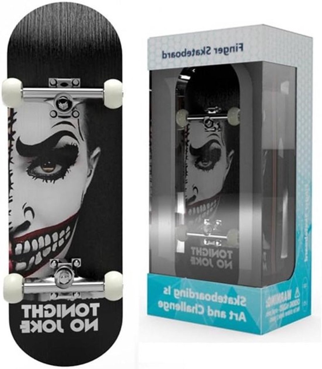 Vingerboard Skateboard - Mini Skateboard Toets - Vinger Coördinatie Trainen - 5-Laags Esdoorn Dek - 28 mm - Zwart