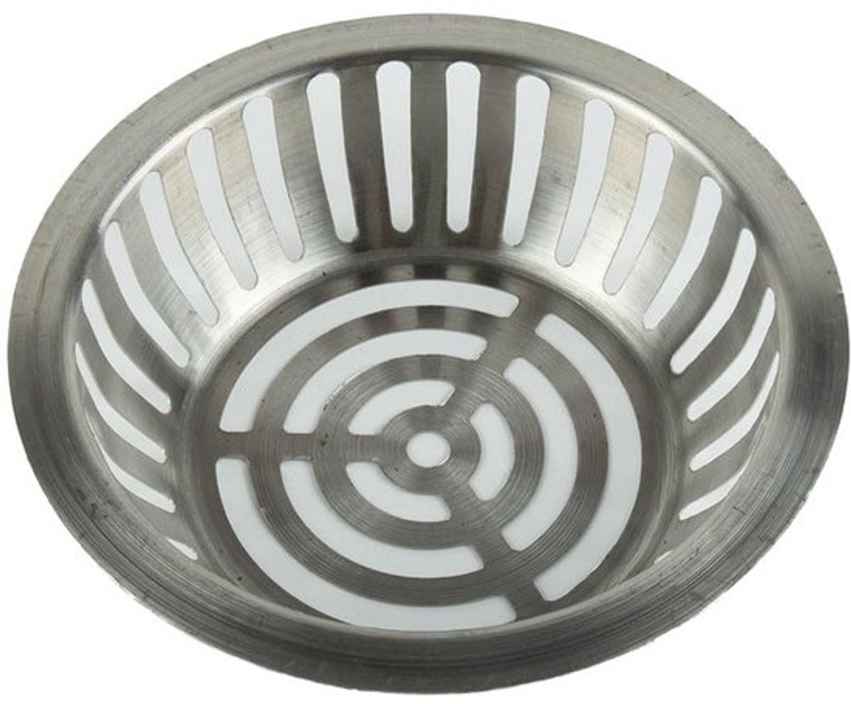 Afvoerrooster RVS - Regenpijp Kap - Buiten Afvoer - Anti-Verstopping - Zilver